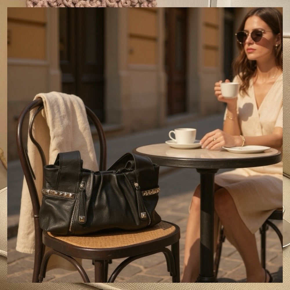 B. Makowsky leather shoulder bag